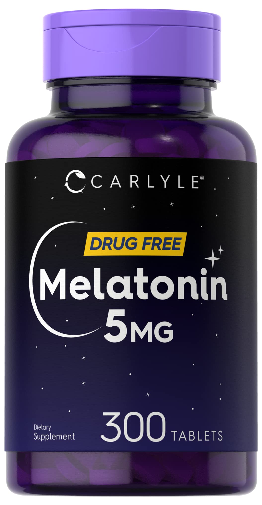 Foto 2 pulgar | Suplemento Carlyle Melatonin 5 Mg 300 Comprimidos Vegetariano - Venta Internacional.
