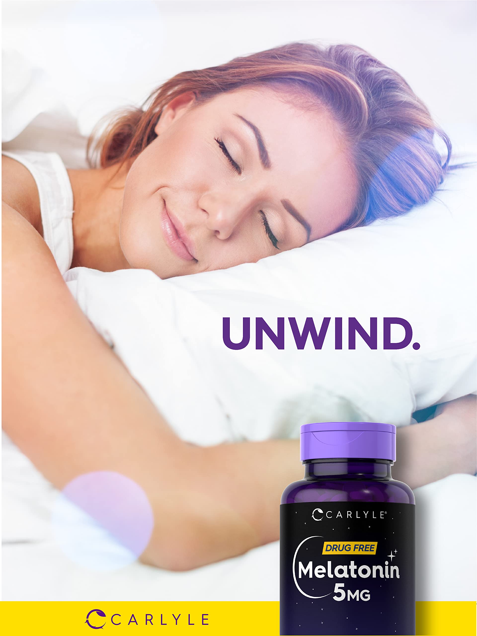 Foto 7 pulgar | Suplemento Carlyle Melatonin 5 Mg 300 Comprimidos Vegetariano - Venta Internacional.