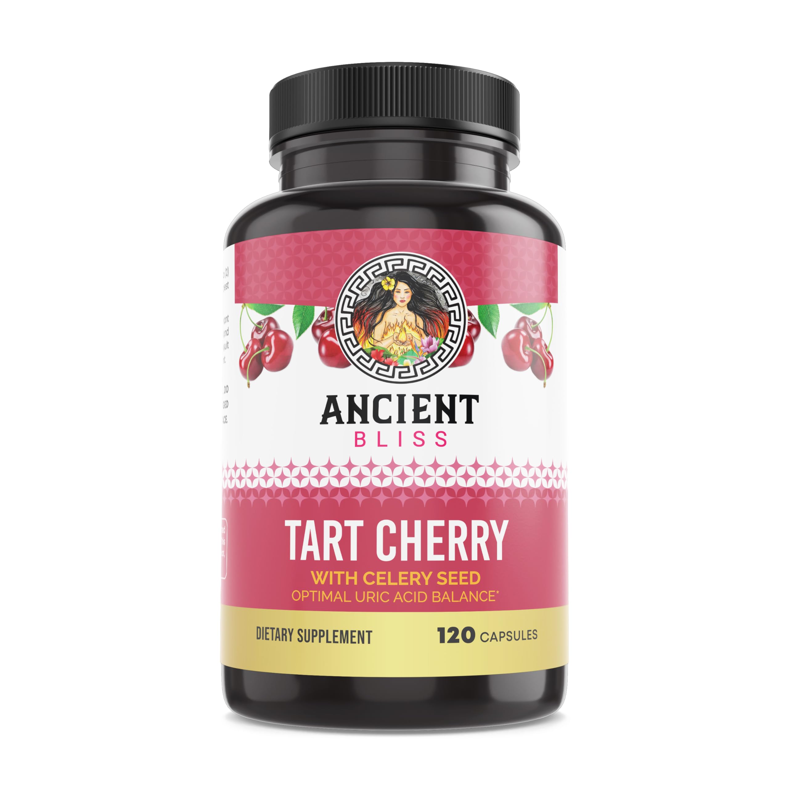 Suplemento Ancient Bliss Tart Cherry 120 Cápsulas - Venta Internacional.