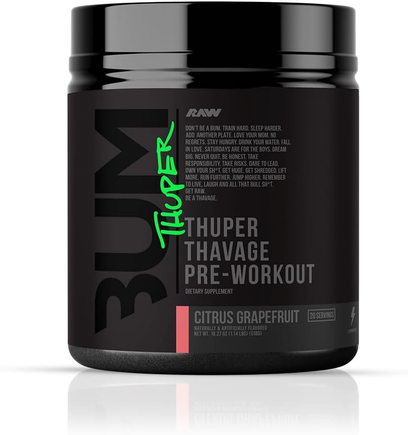 Cbum Thuper Thavage Pre Workout 20 Servings Citrus Grapefruit