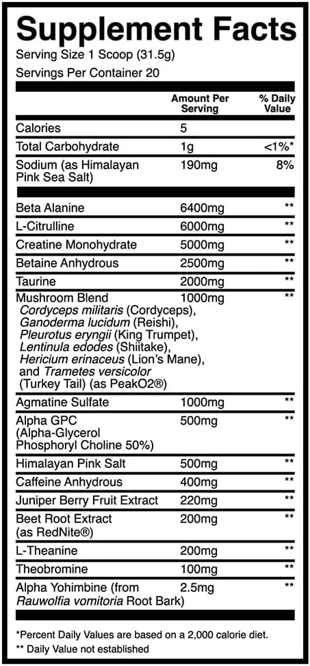 Foto 3 pulgar | Cbum Thuper Thavage Pre Workout 20 Servings Citrus Grapefruit