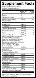 Foto 2 | Cbum Thuper Thavage Pre Workout 20 Servings Citrus Grapefruit
