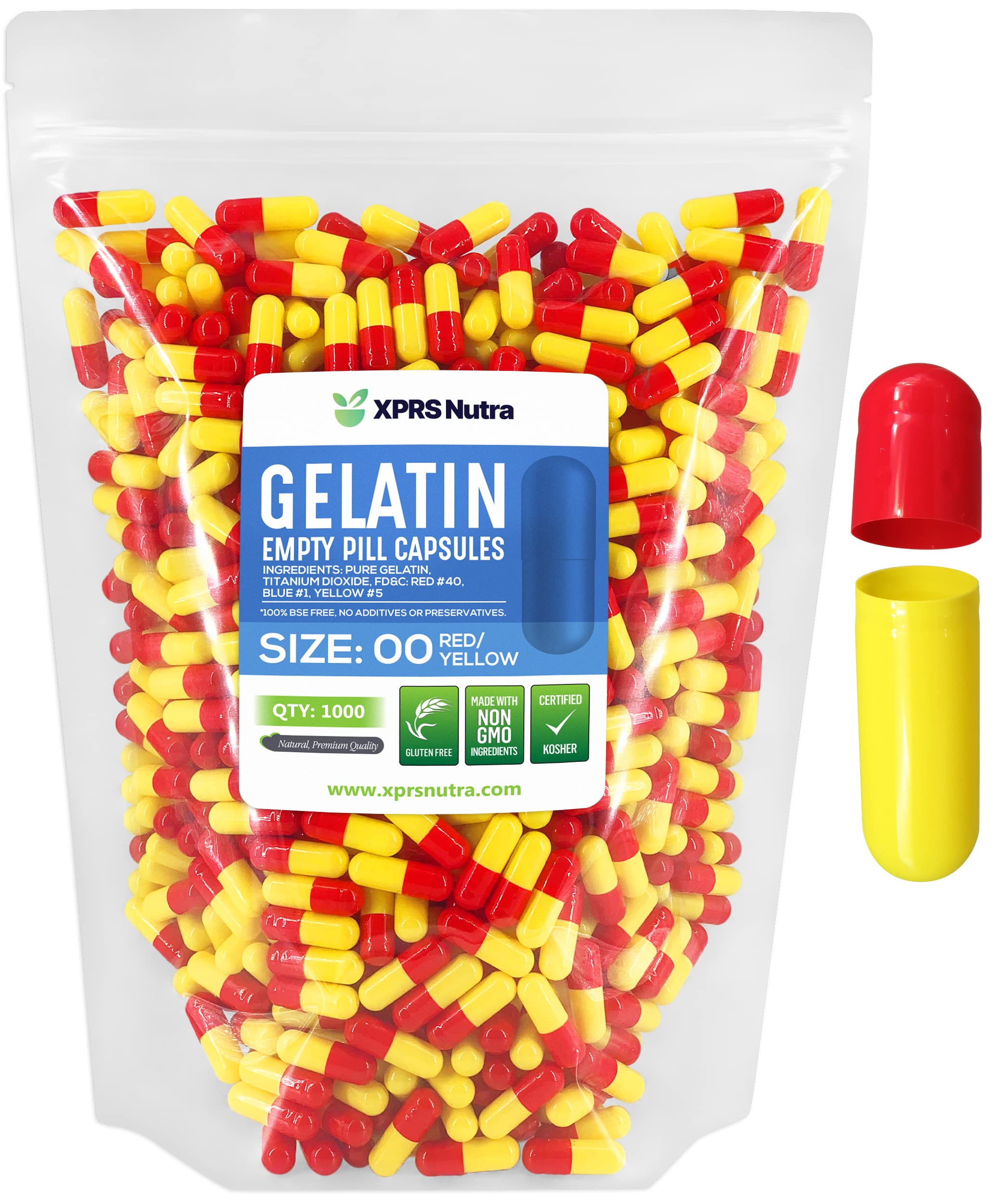Foto 2 pulgar | Cápsulas Vacías Xprs Nutra Tamaño 00 - 1000 Unidades De Gelatina - Venta Internacional.