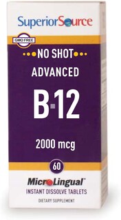Foto 1 | Suplemento Superior Source No Shot Advanced B12 2000 Mcg 60 Tabletas - Venta Internacional.