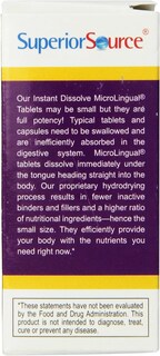 Foto 3 | Suplemento Superior Source No Shot Advanced B12 2000 Mcg 60 Tabletas - Venta Internacional.