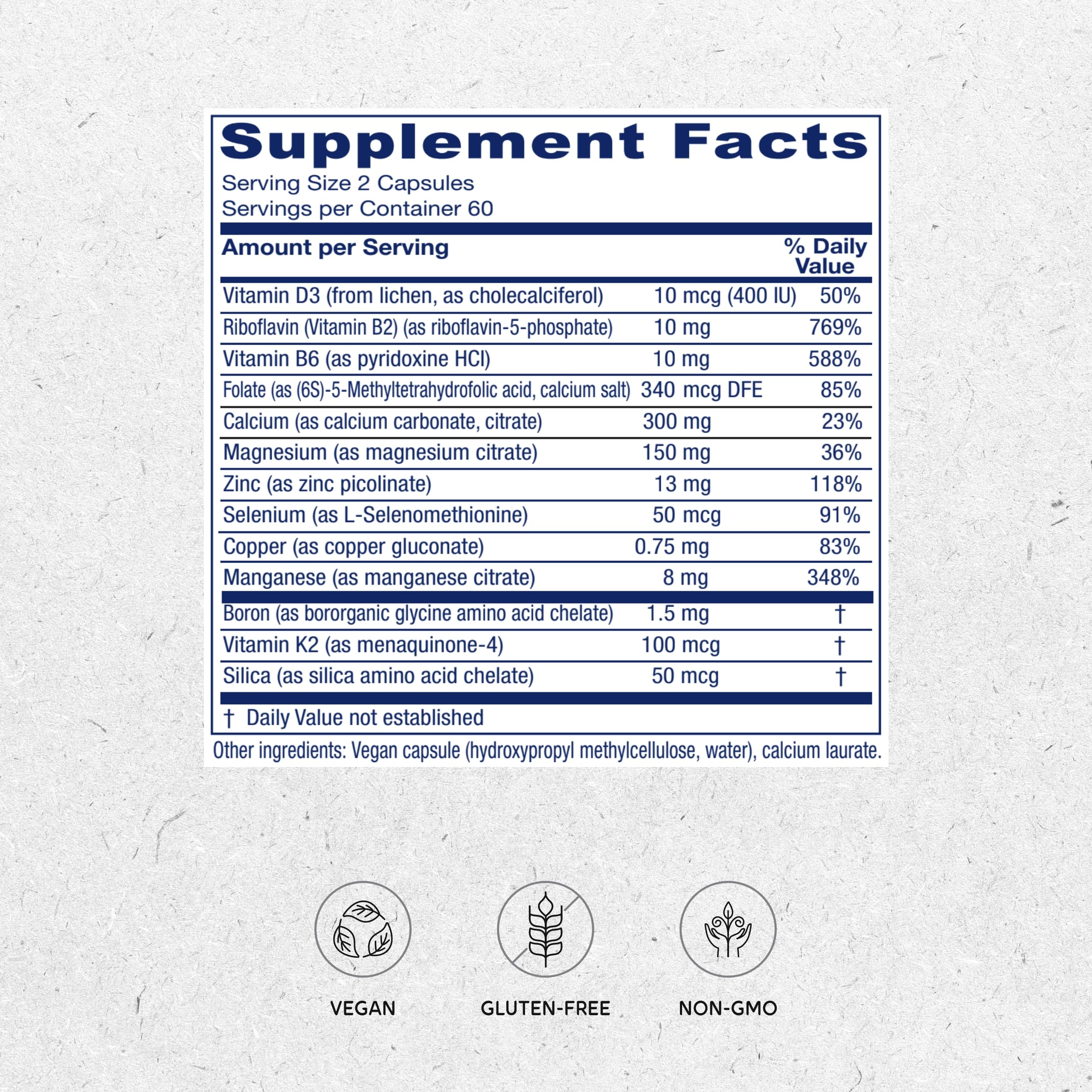 Foto 3 pulgar | Suplemento Vitanica Osteoblend Bone Support 120 Cápsulas - Venta Internacional.