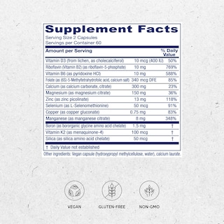 Foto 2 | Suplemento Vitanica Osteoblend Bone Support 120 Cápsulas - Venta Internacional.