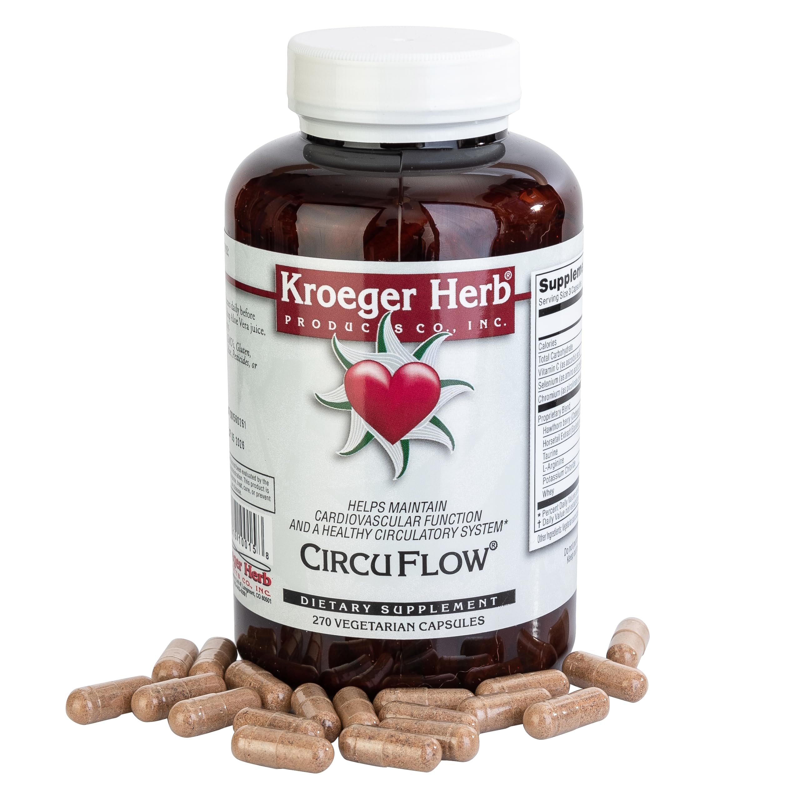 Foto 2 pulgar | Suplemento Kroeger Herb Circuflow Heart Health 270 Cápsulas - Venta Internacional.