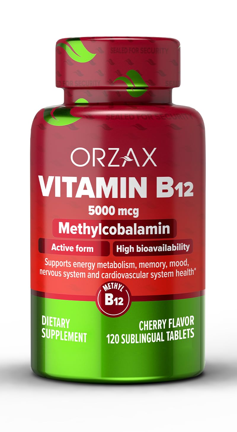 Foto 2 pulgar | Suplemento Orzax De Vitamina B12 5000 Mcg De Metilcobalamina 120 Tabletas - Venta Internacional.