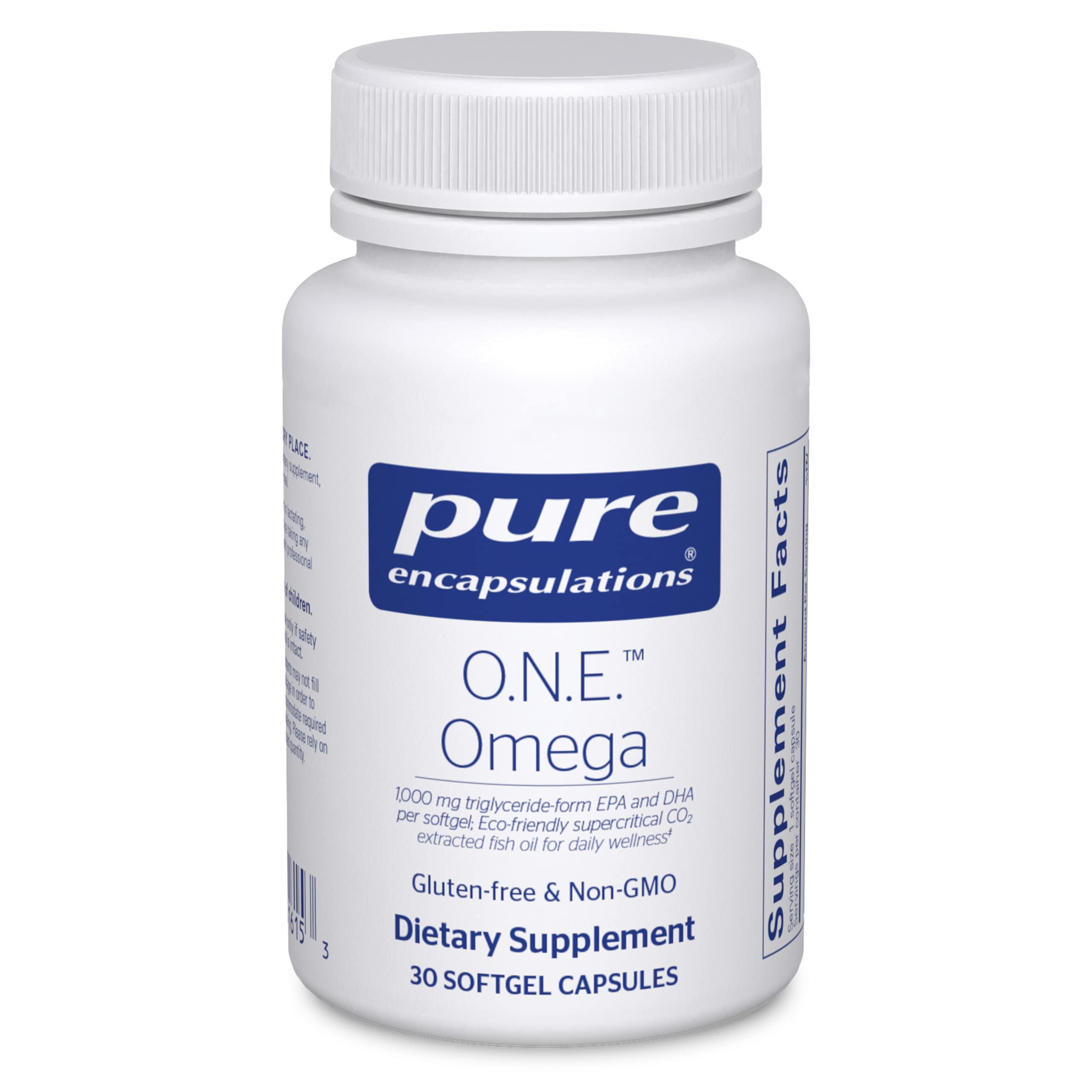 Foto 2 pulgar | Cápsulas De Gelatina Blanda Supplement Pure Encapsulations O.n.e. Omega 30 - Venta Internacional.