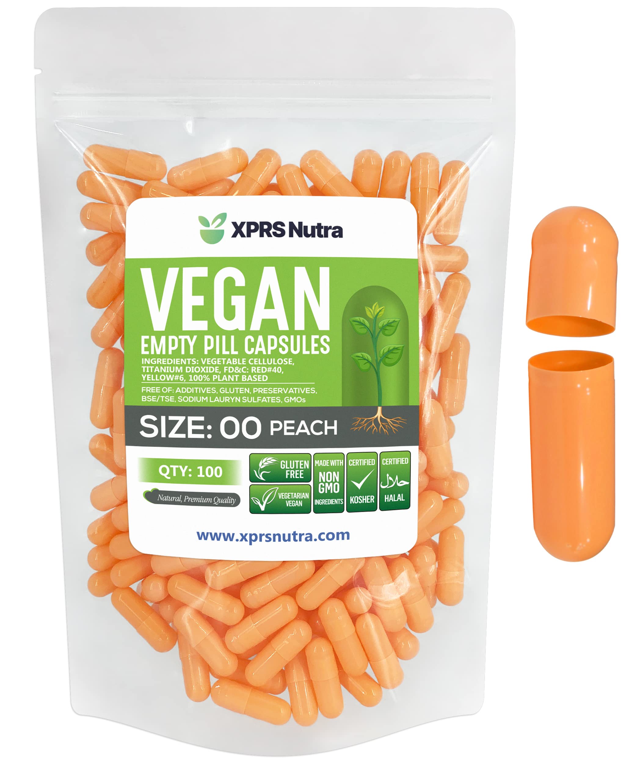 Foto 2 pulgar | Cápsulas Vacías Xprs Nutra, Tamaño 00, 100 Unidades, Cápsulas Veganas - Venta Internacional.