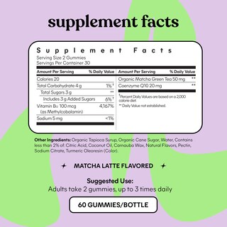 Foto 5 | Superalimento Energy Gummies Lemme Matcha Con Matcha B12 Coq10 - Venta Internacional.