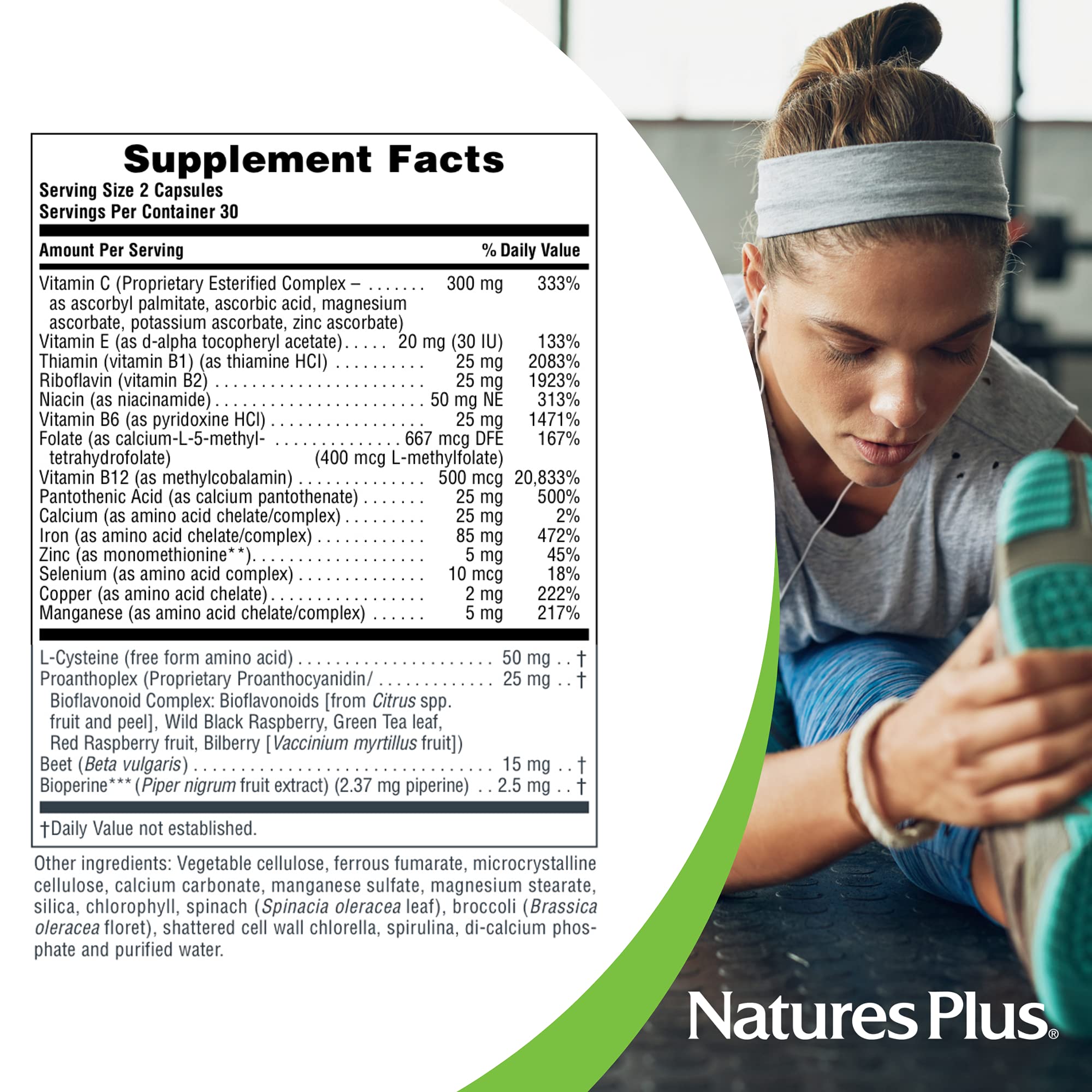Foto 5 | Suplemento Naturesplus Hema-plex Iron 60 Cápsulas - Venta Internacional.