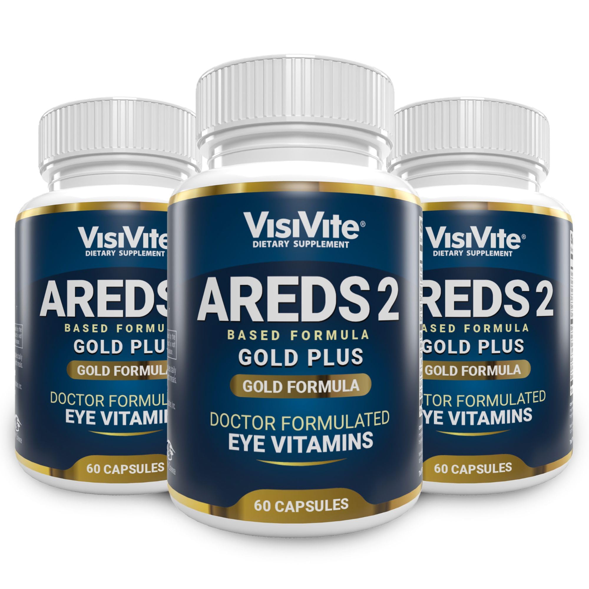 Vitaminas Para Ojos Visivite Areds 2 Plus Con Zeaxantina Y Luteína 60 Cápsulas - Venta Internacional.