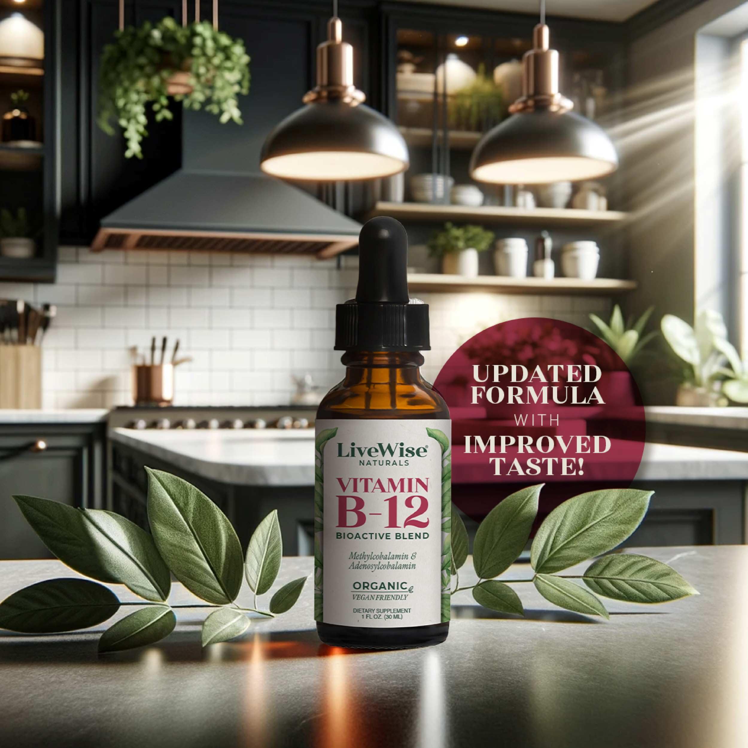 Foto 4 pulgar | Vitamina B12 Líquida Sublingual Live Wise Naturals - Venta Internacional.
