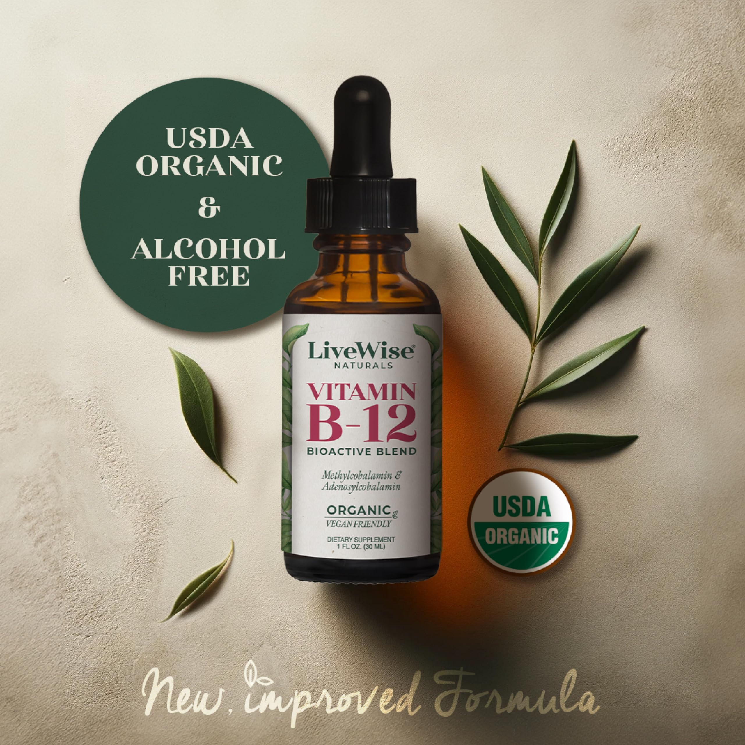 Foto 5 | Vitamina B12 Líquida Sublingual Live Wise Naturals - Venta Internacional.