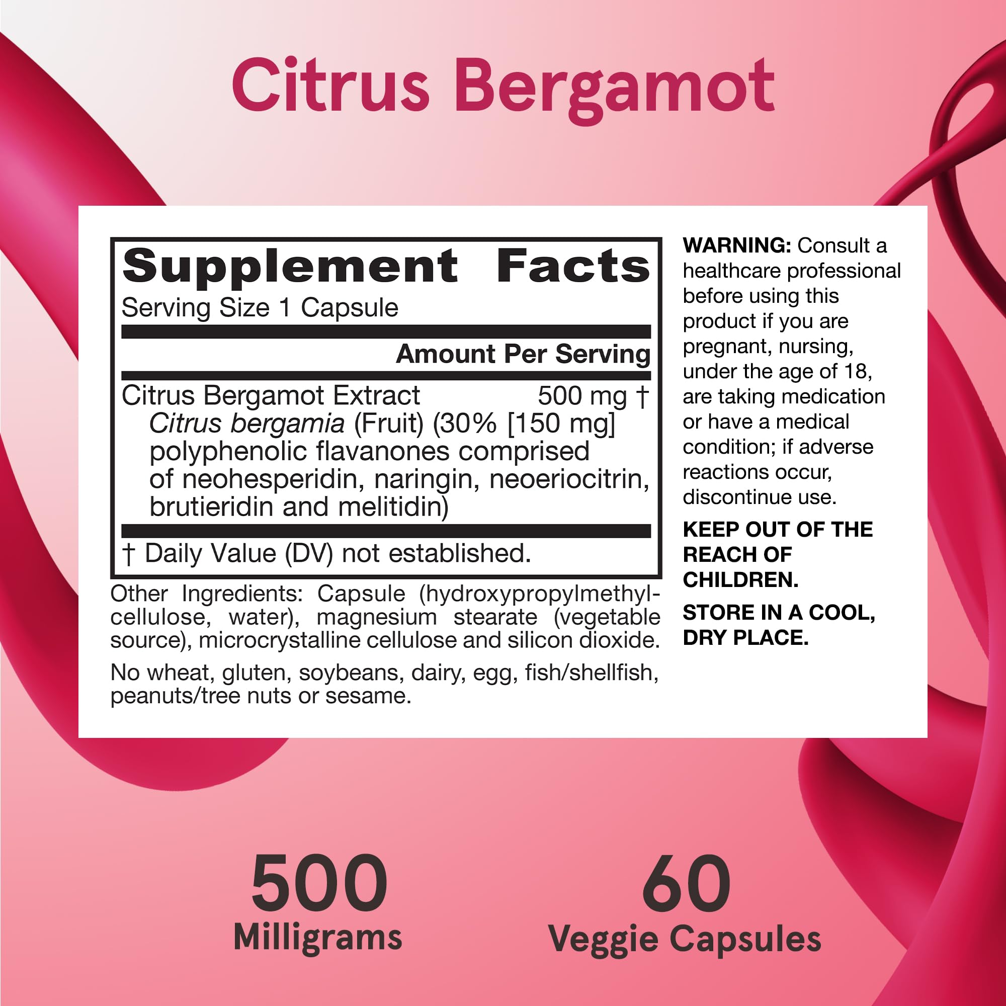 Foto 7 pulgar | Suplemento Jarrow Formulas, Cítricos Y Bergamota, 500 Mg, 60 Cápsulas Vegetarianas - Venta Internacional.