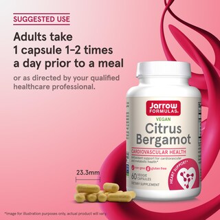 Foto 7 | Suplemento Jarrow Formulas, Cítricos Y Bergamota, 500 Mg, 60 Cápsulas Vegetarianas - Venta Internacional.