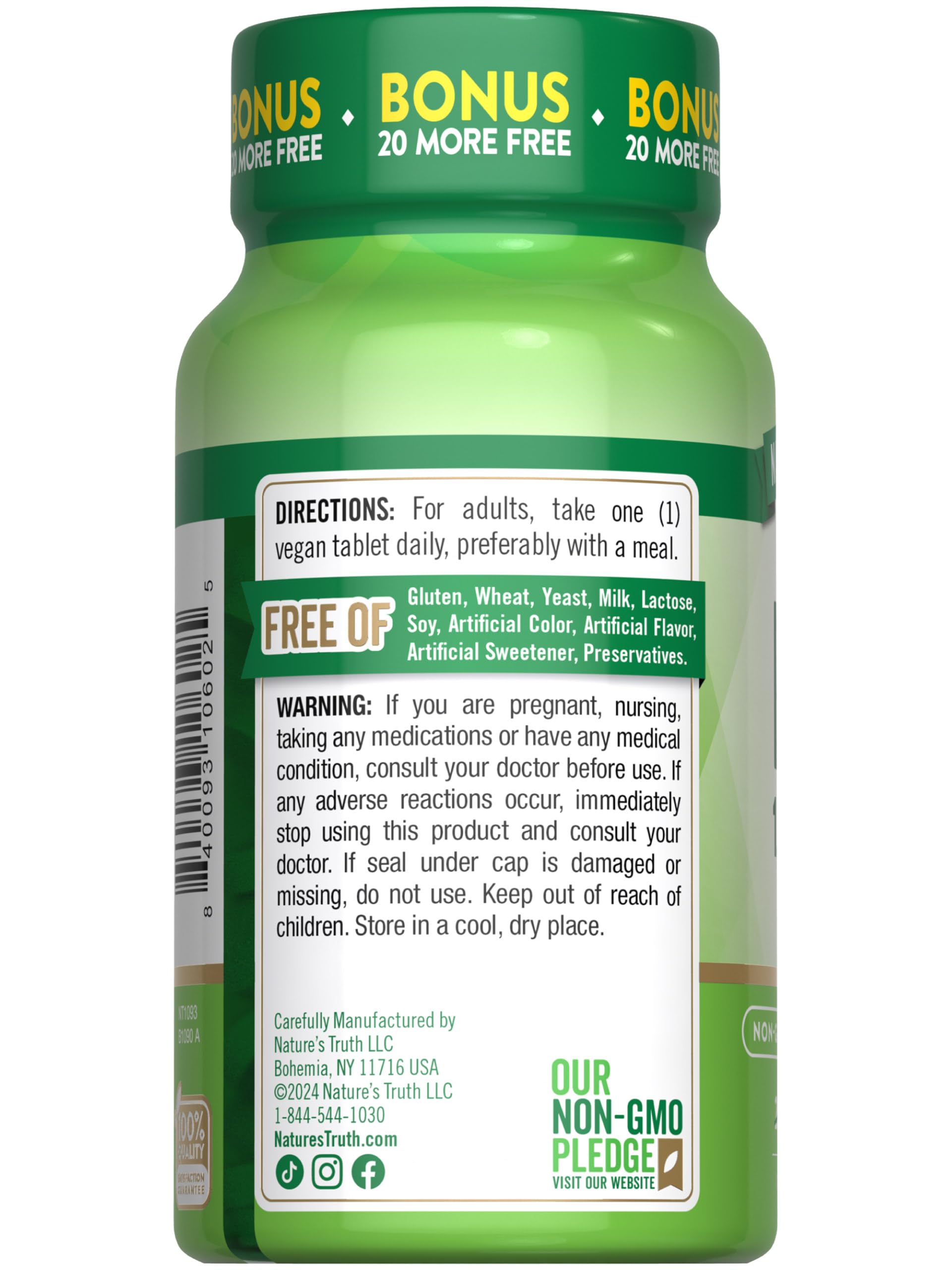 Foto 8 pulgar | Suplemento De Vitamina B12 De Nature's Truth, 1000 Mcg, 220 Tabletas - Venta Internacional.