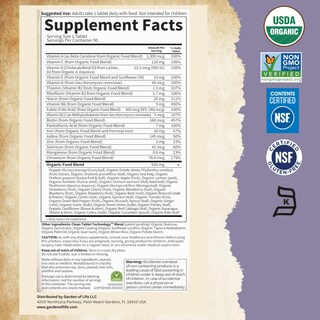 Foto 5 | Suministro Prenatal De Vitaminas Garden Of Life Organics Para 90 Días - Venta Internacional.