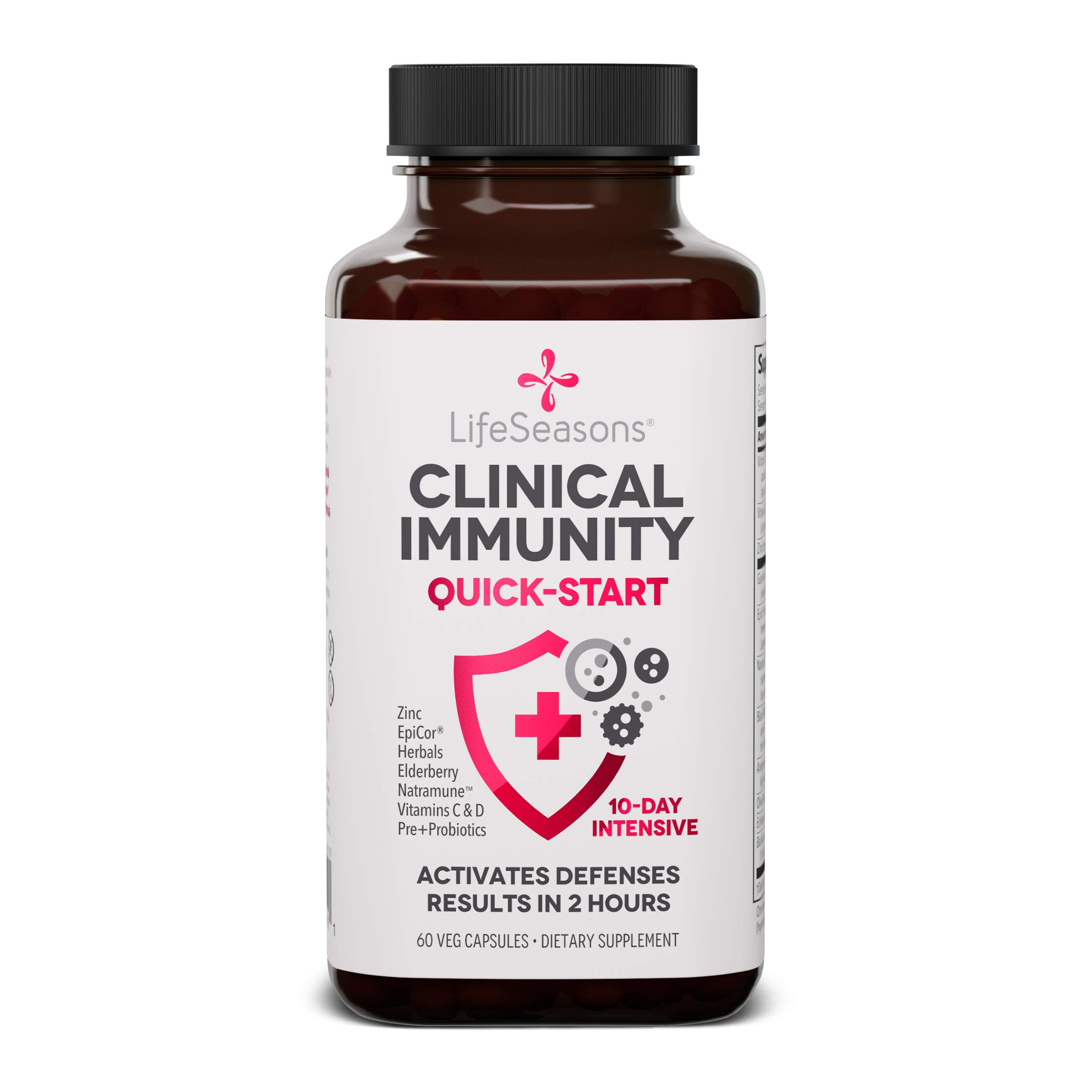 Foto 2 pulgar | Suplemento Lifeseasons Clinical Immunity Quick-start 60 Cápsulas - Venta Internacional.
