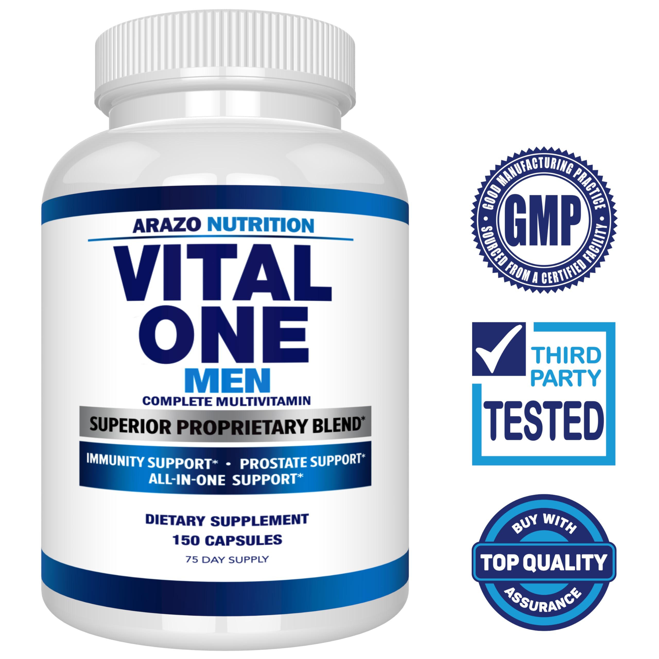 Foto 3 pulgar | Suplemento Multivitamínico Vital One De Arazo Nutrition Para Hombres - Venta Internacional.