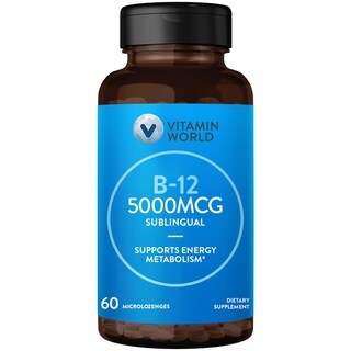 Foto 1 | Suplemento Vitamin World Vitamina B-12 5000 Mcg Sublingual - Venta Internacional.