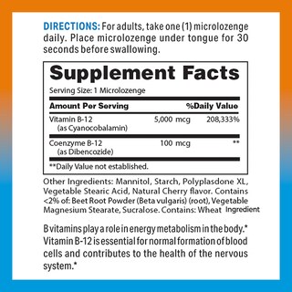Foto 2 | Suplemento Vitamin World Vitamina B-12 5000 Mcg Sublingual - Venta Internacional.