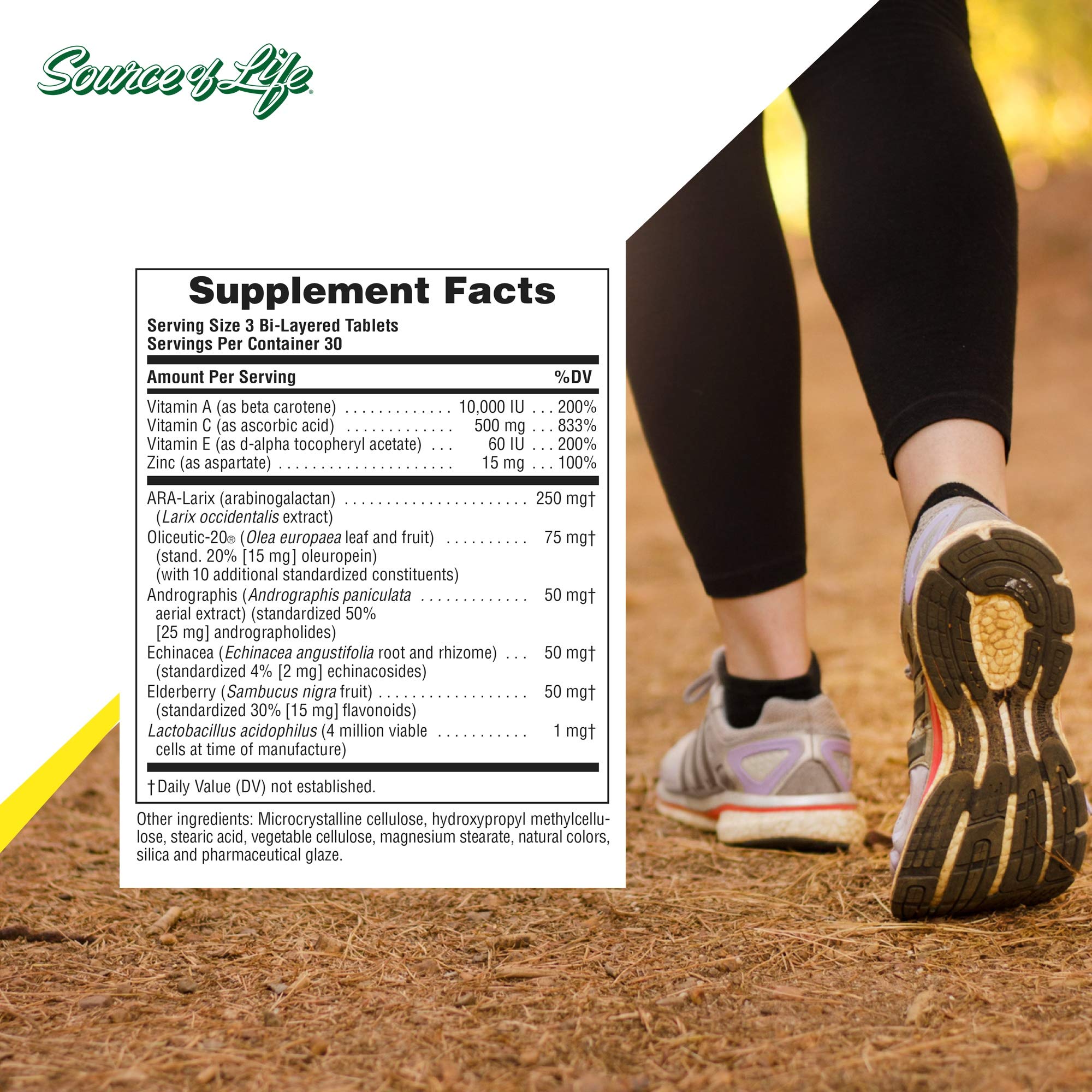 Foto 5 pulgar | Suplemento Natures Plus Source Of Life Immune Booster 90 Comprimidos - Venta Internacional.