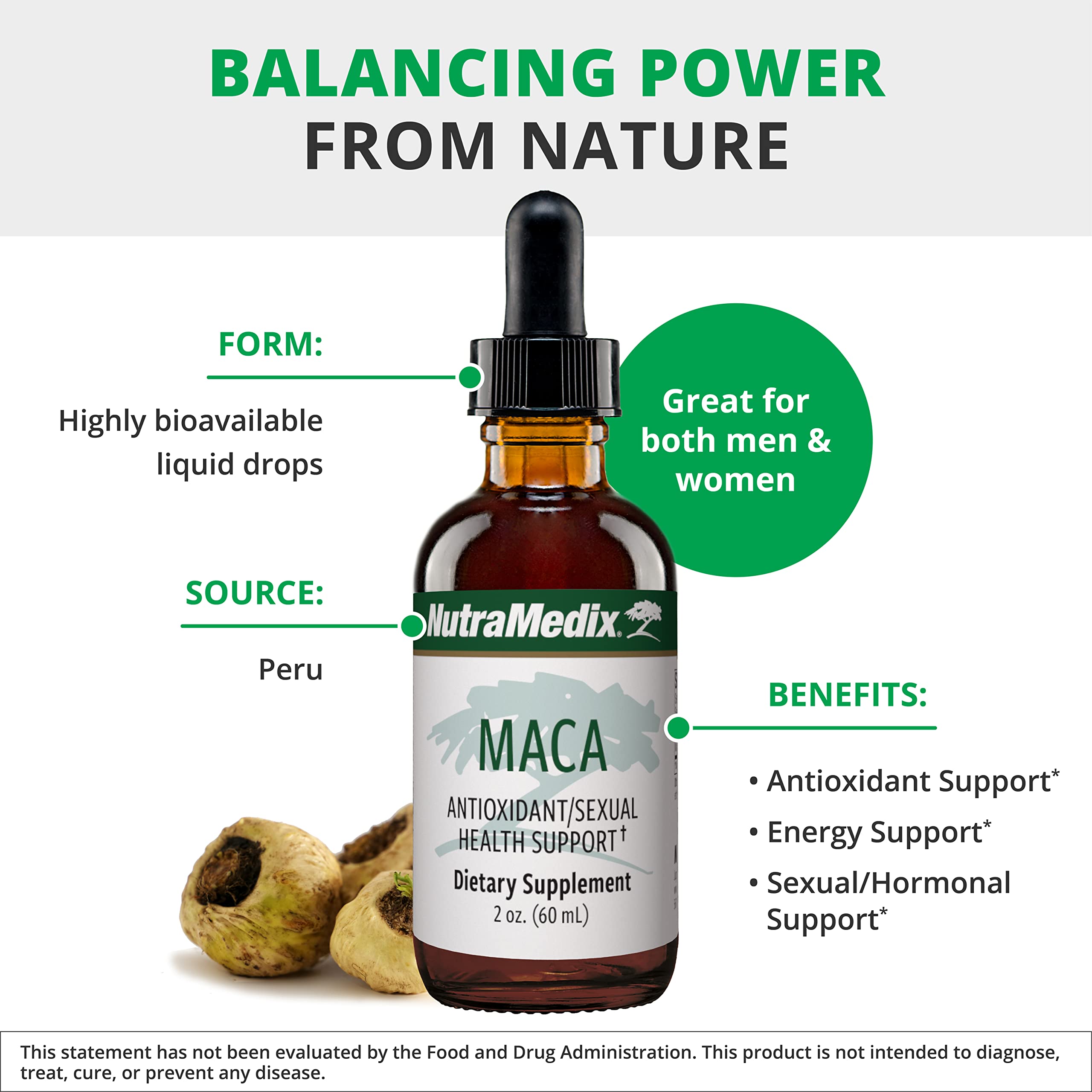 Foto 5 pulgar | Suplemento Nutramedix De Tintura Líquida De Maca 60 Ml Para Mujeres - Venta Internacional.