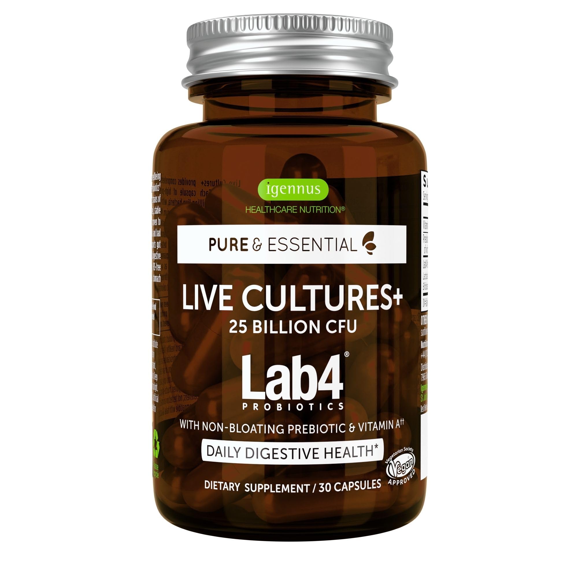 Foto 1 | Suplemento Probiótico Igennus Live Cultures+ Lab4 30 Cápsulas - Venta Internacional.