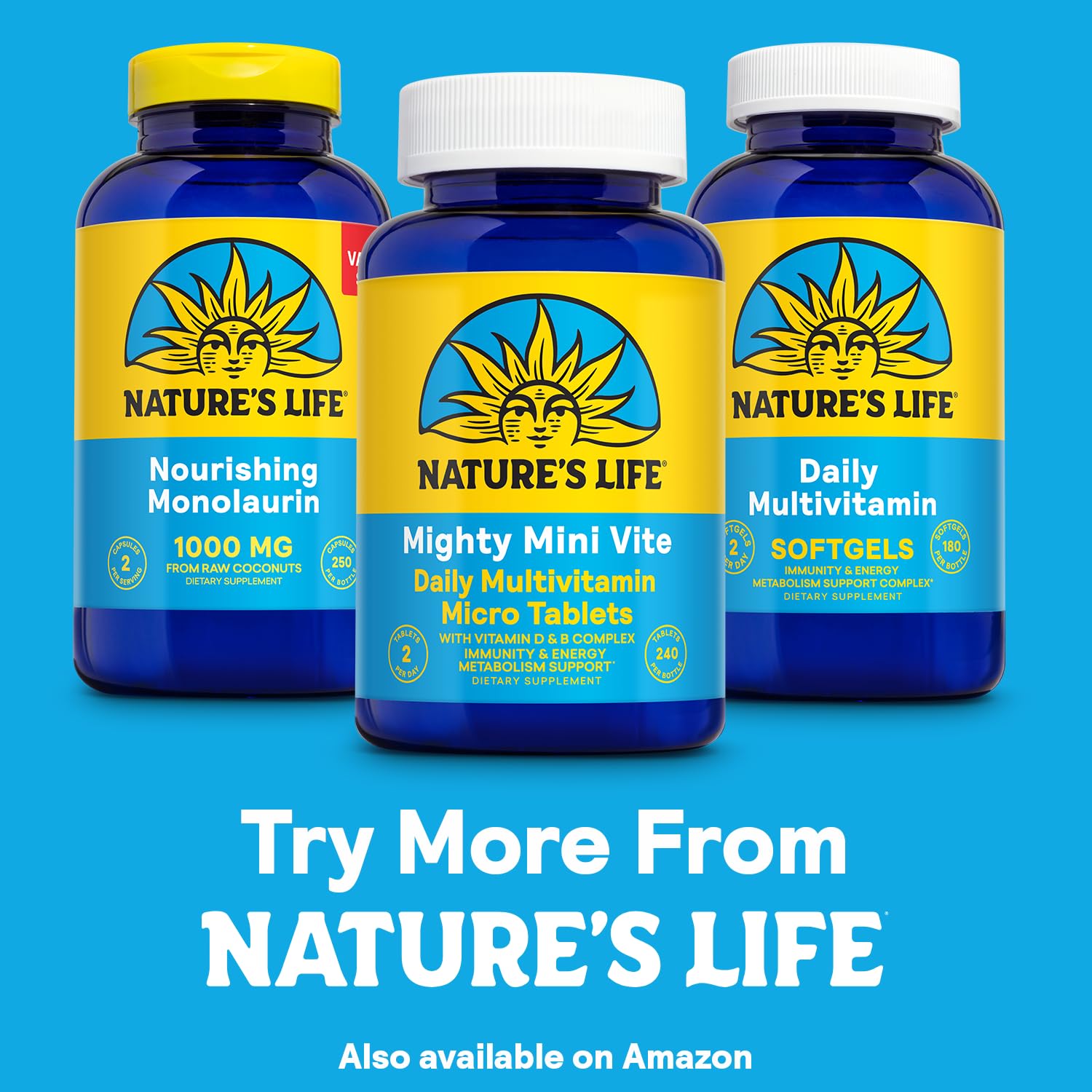 Foto 7 pulgar | Multivitamínico Nature's Life Mighty Mini Vite 240 Comprimidos - Venta Internacional.