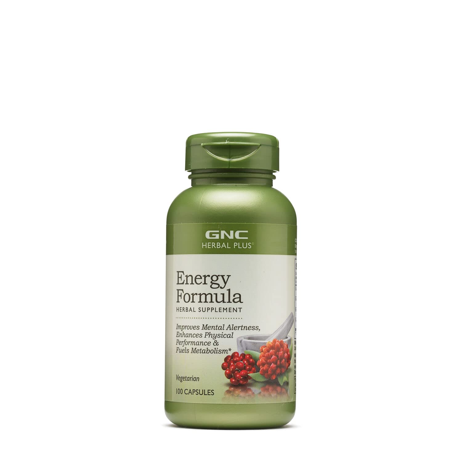 Foto 2 pulgar | Suplemento Gnc Herbal Plus Energy Formula 100 Cápsulas - Venta Internacional.
