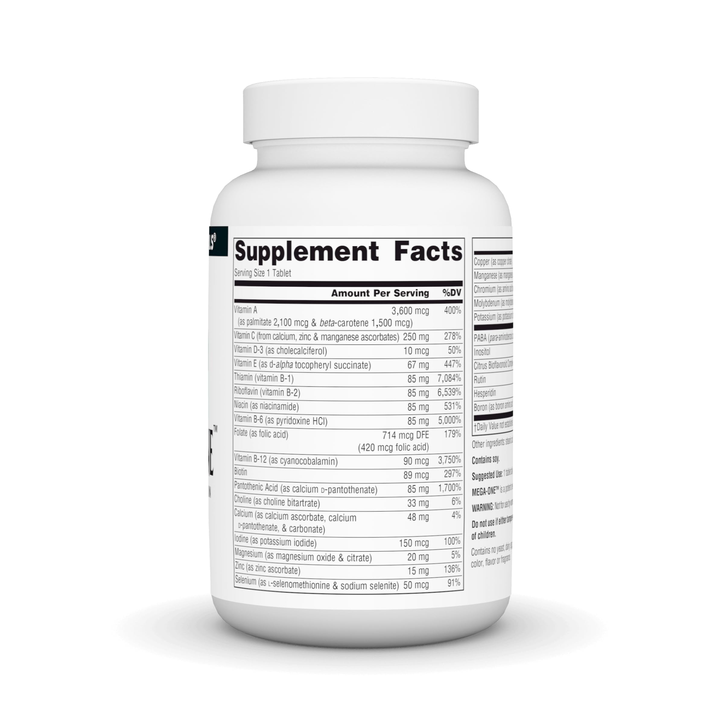 Foto 2 | Supplement Source Naturals Mega-one Multiple Sin Hierro, 60 Comprimidos - Venta Internacional.