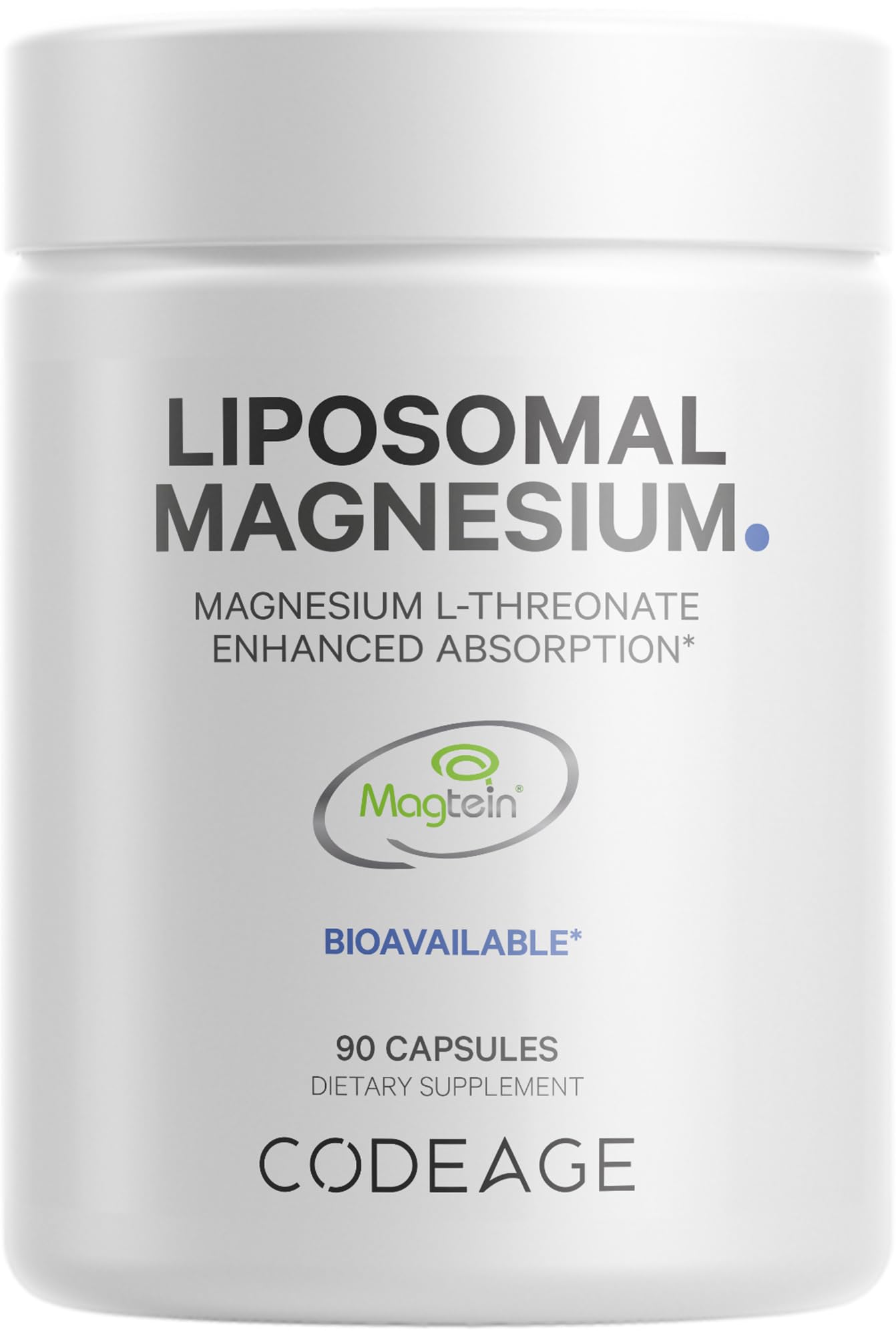 Foto 2 pulgar | Suplemento De L-treonato De Magnesio Liposomal Codeage 90 Cápsulas - Venta Internacional.