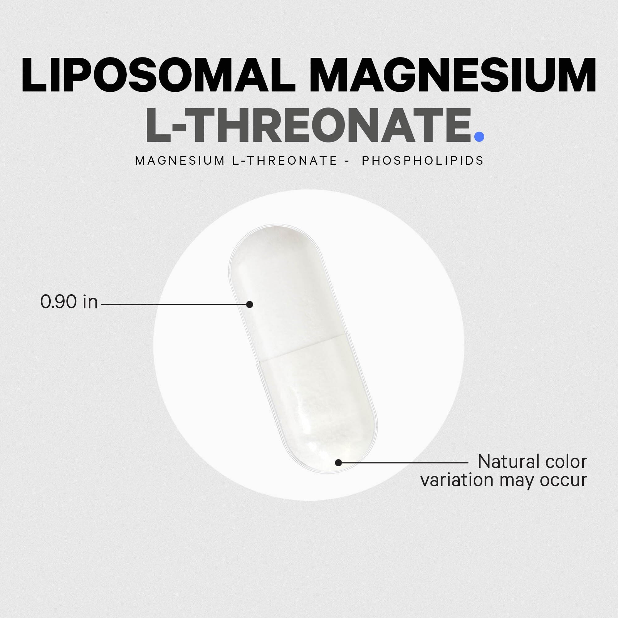 Foto 7 pulgar | Suplemento De L-treonato De Magnesio Liposomal Codeage 90 Cápsulas - Venta Internacional.