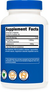 Foto 5 | Suplemento Nutricost De Arroz De Levadura Roja Con Coq10 1300 Mg 120 Cápsulas - Venta Internacional.