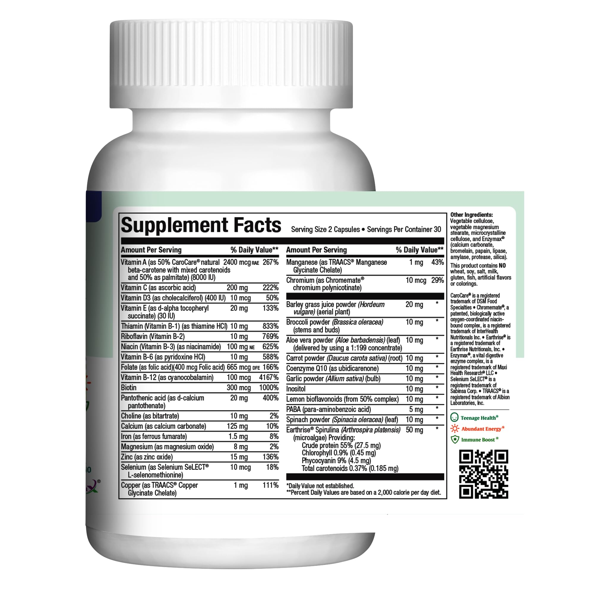 Foto 3 pulgar | Cápsulas Multivitamínicas Maxi Health Teen Supreme His Boys 12-17 - Venta Internacional.