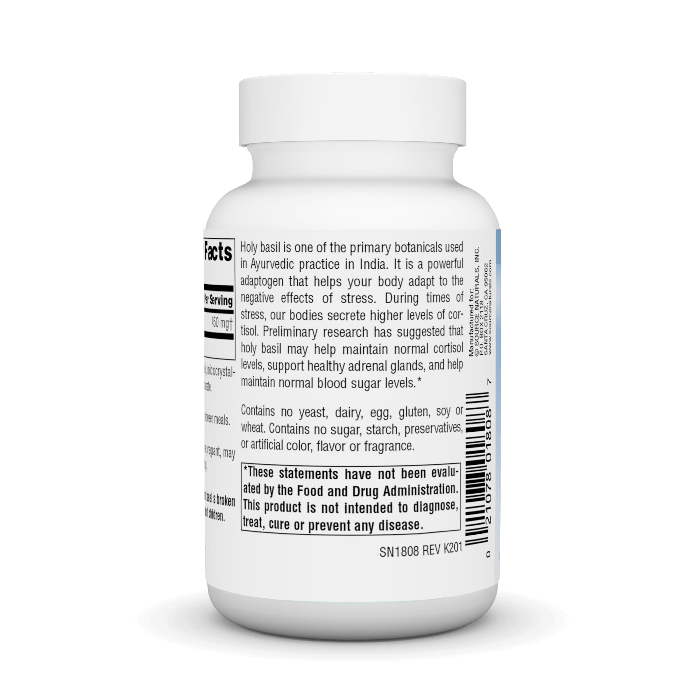 Foto 4 pulgar | Extracto De Albahaca Sagrada Serene Science De Supplement Source Naturals - Venta Internacional.