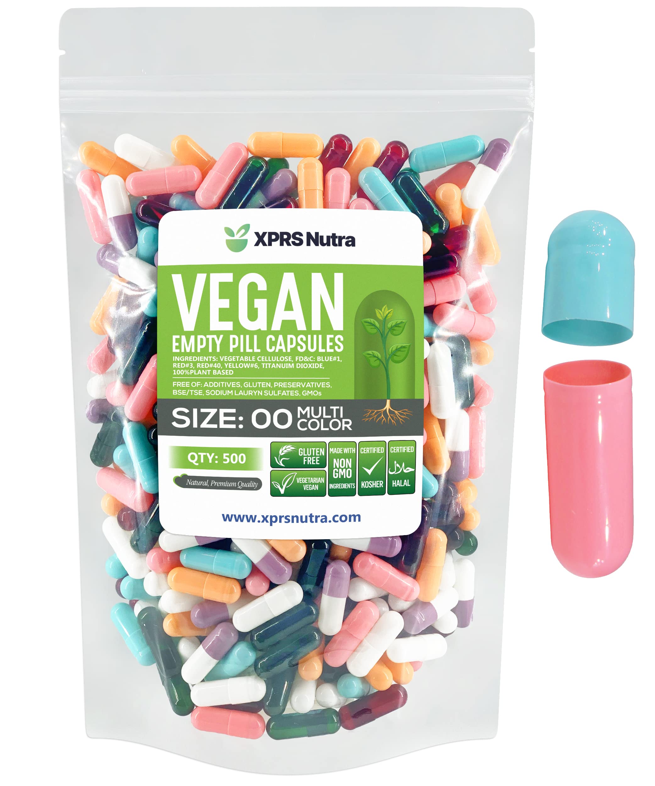 Foto 2 pulgar | Cápsulas Vacías Xprs Nutra, Tamaño 00, 500 Unidades, Cápsulas Veganas - Venta Internacional.