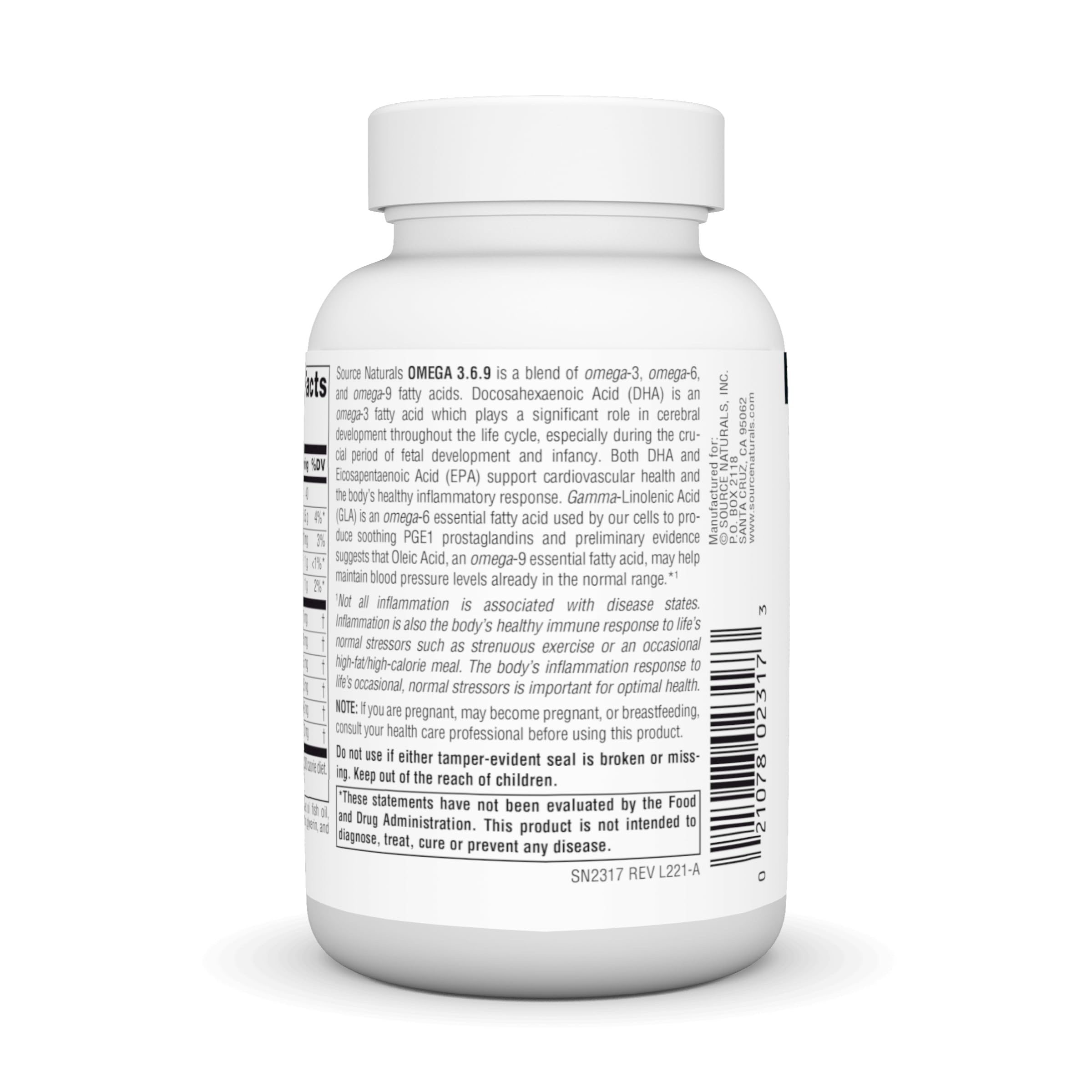 Foto 4 pulgar | Supplement Source Naturals Omega 3-6-9 60 Cápsulas Blandas - Venta Internacional.