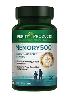 Foto 1 | Suplemento Purity Products Memory500 Bacopa Monniera 30 Cápsulas - Venta Internacional.