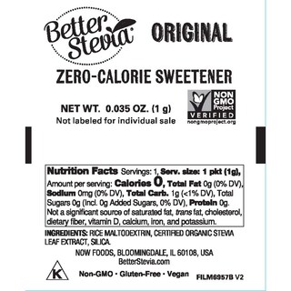 Foto 3 | Paquetes De Extracto De Stevia Now Foods, Paquete De 100 X 2 (200 En Total) - Venta Internacional.