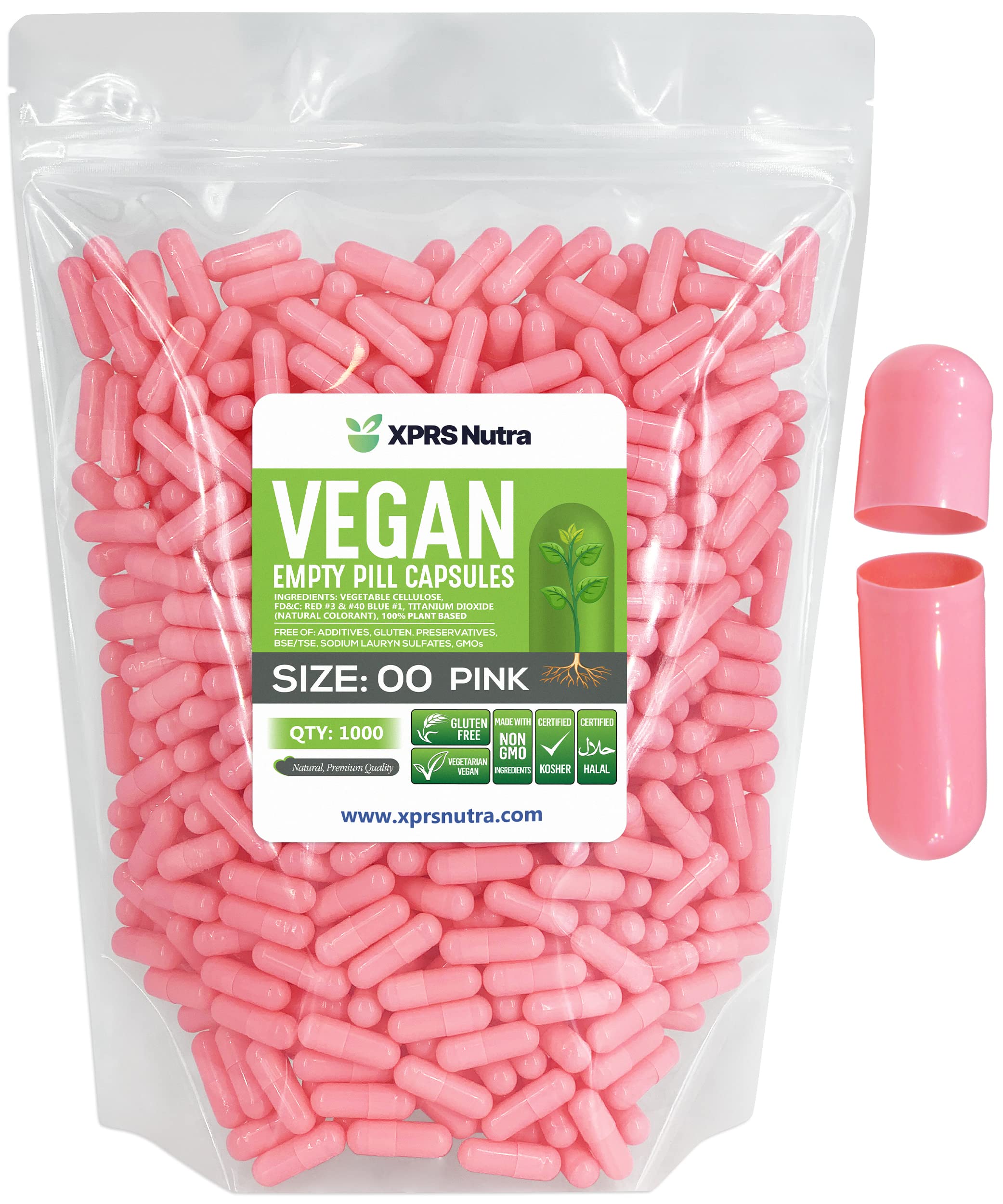 Foto 1 | Cápsulas Vacías Xprs Nutra, Tamaño 00 - 1000 Unidades (rosa) - Venta Internacional.