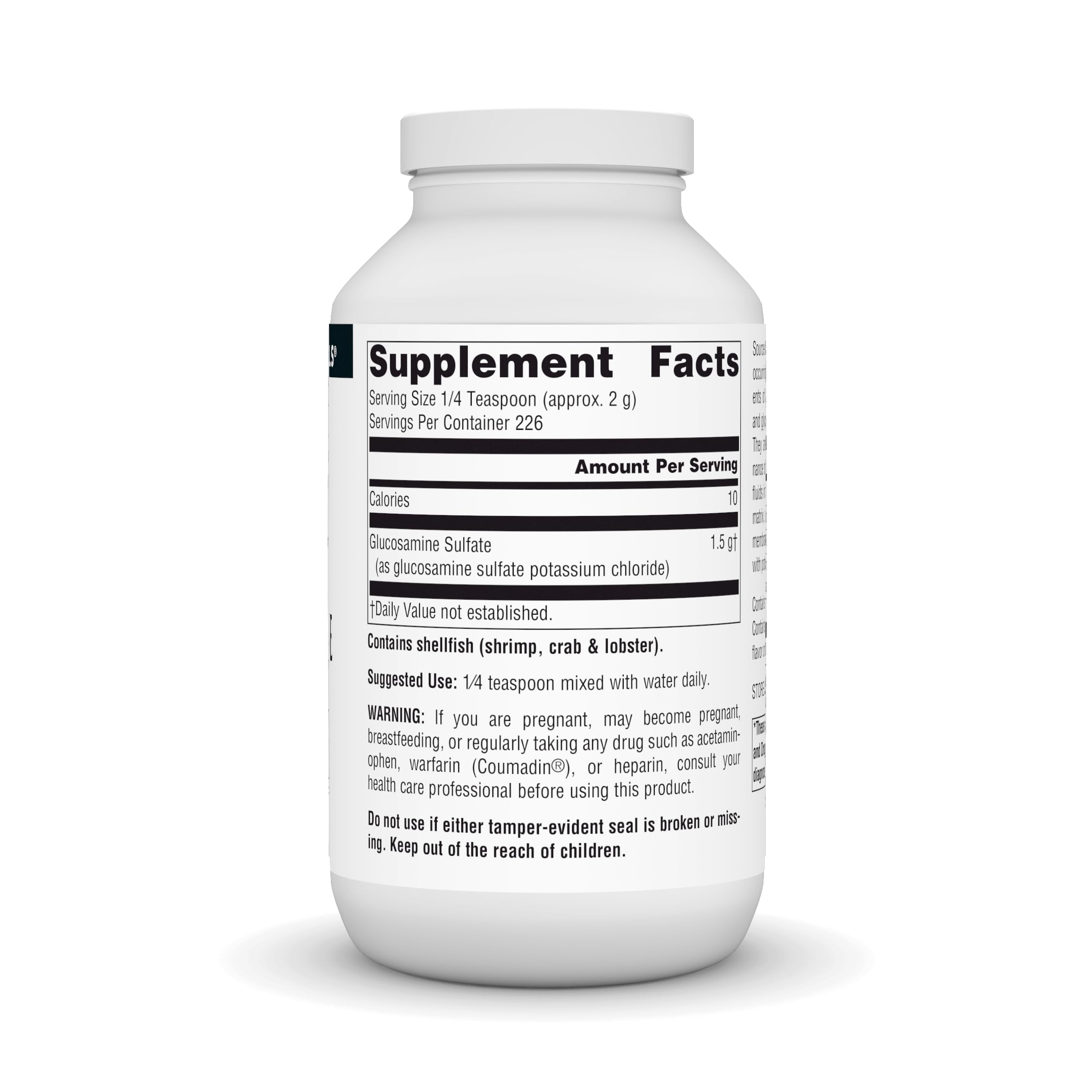 Foto 3 pulgar | Sulfato De Glucosamina En Polvo Supplement Source Naturals, 473 Ml - Venta Internacional.
