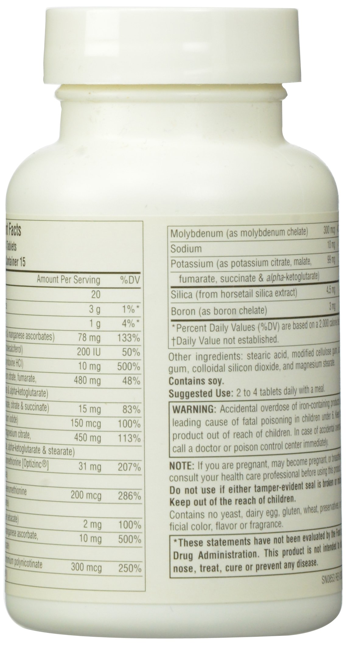 Foto 4 pulgar | Suplemento Source Naturals Life Minerals 60 Comprimidos - Venta Internacional.