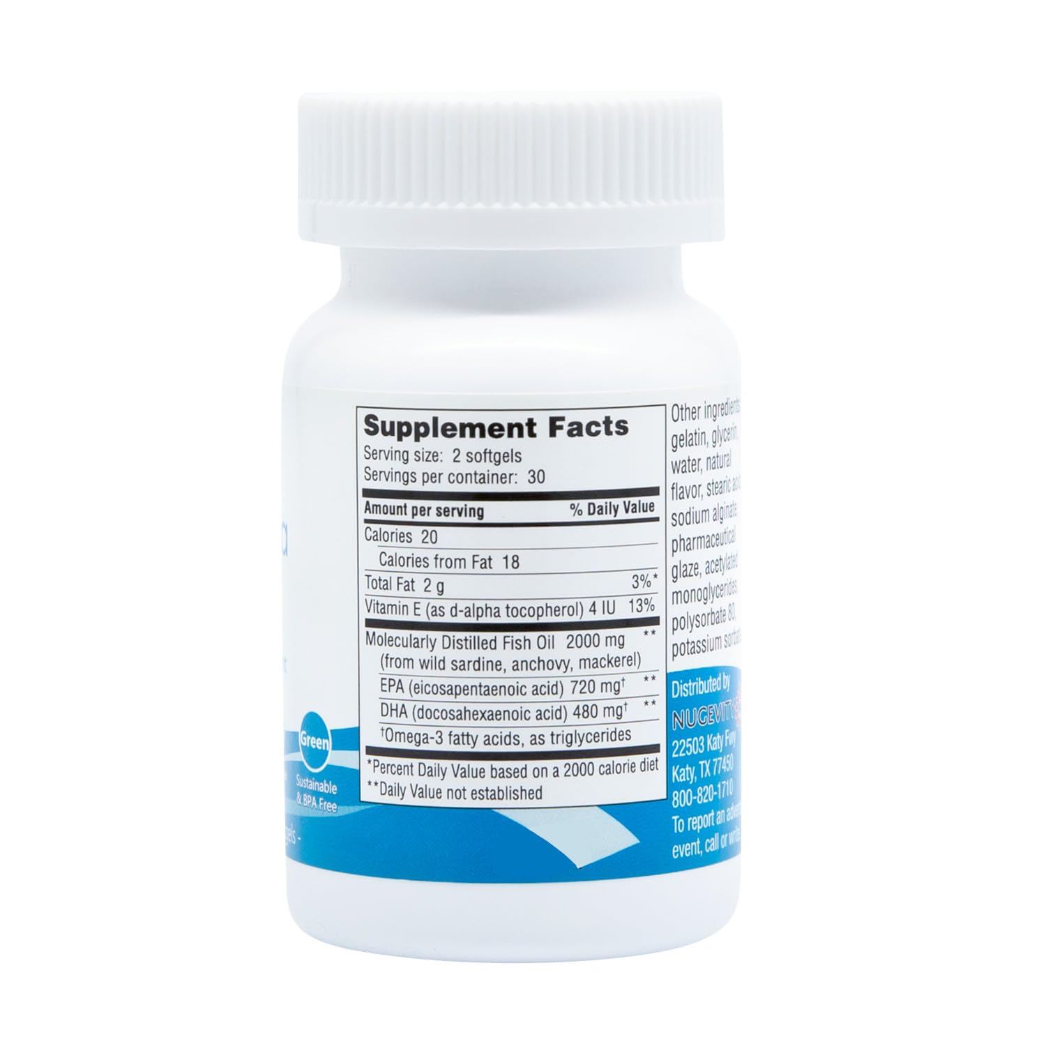 Foto 7 pulgar | Suplemento Nugevity Omega Max Fish Oil 60 Cápsulas Blandas 2000 Mg - Venta Internacional.
