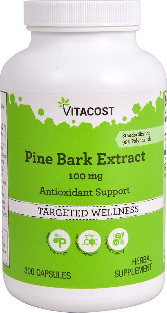 Foto 2 pulgar | Suplemento Vitacost De Extracto De Corteza De Pino 100 Mg 300 Cápsulas - Venta Internacional.