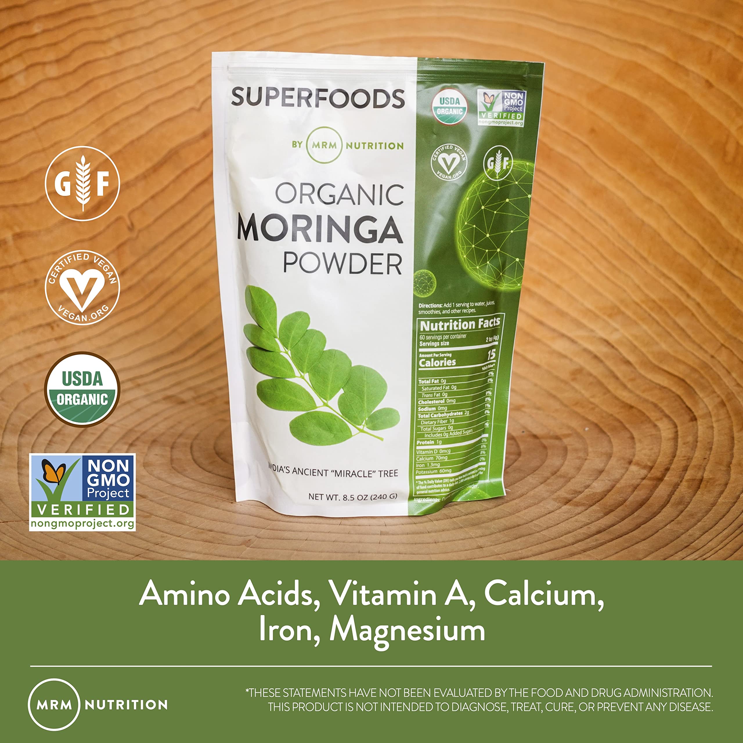 Foto 4 pulgar | Suplemento Mrm Nutrition Moringa En Polvo, 60 Porciones - Venta Internacional.