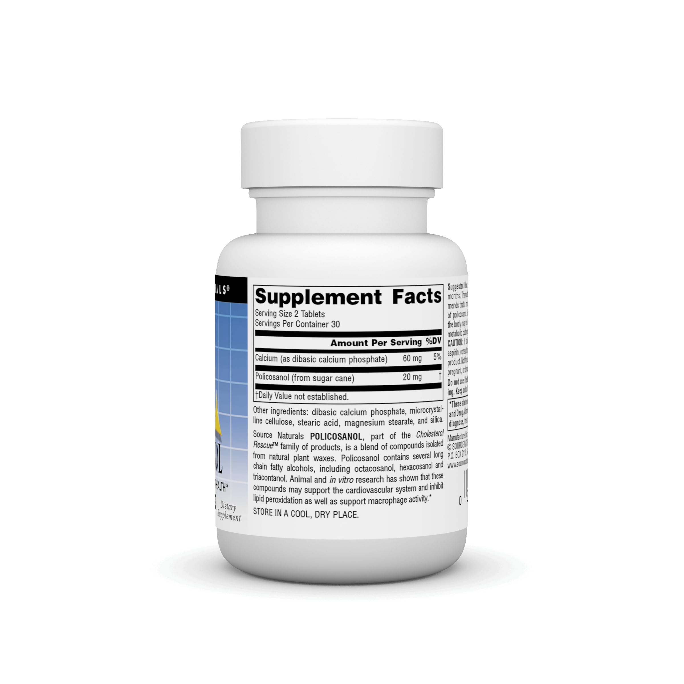 Foto 2 | Supplement Source Naturals Policosanol 10 Mg 60 Comprimidos - Venta Internacional.